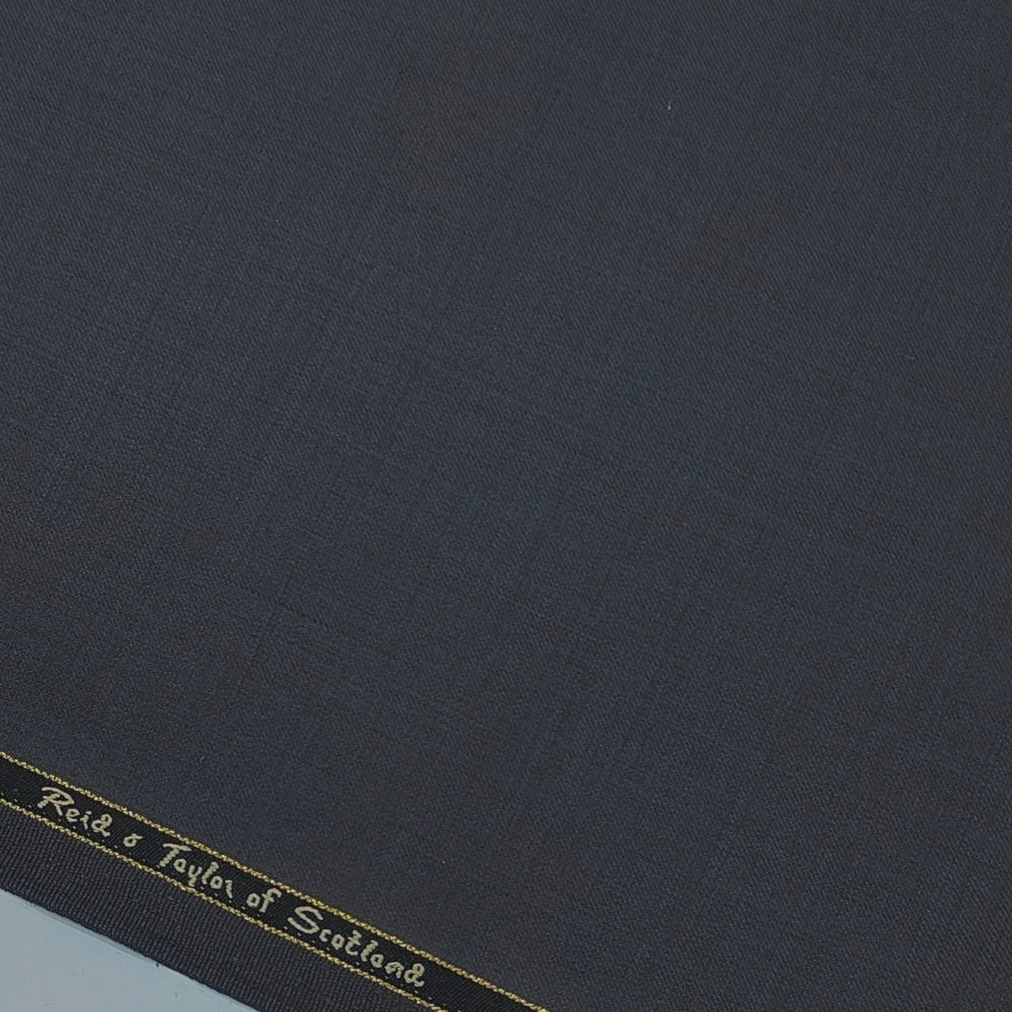 Trouser Fabric Reid & Taylor Super 130s Count 70%Wool Plain Color Grey